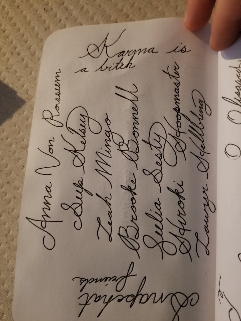 Good “daily” cursive. Easy to read, quick to write and not too plain, or too ornate. The goldilocks, and what I use for 80% of my writing